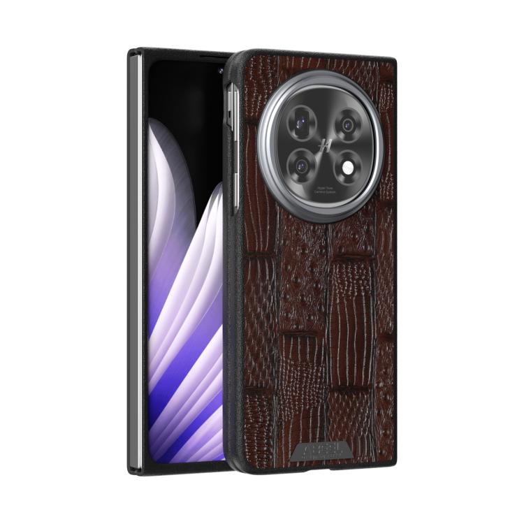 ABEEL Beast Pattern 6D Micro-Embossed MagSafe Genuine Leather Phone Case, For OPPO Find N5 OnePlus & OPPO Accessories - APEXEL INDIA - Mobile Lens - Mobile Camera Lens - Cellphone Accessories - Phone Lens - Smartphone Lens