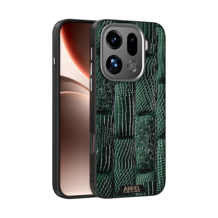 ABEEL Beast Pattern 6D Micro-Embossed MagSafe Genuine Leather Phone Case engabe5996 OnePlus & OPPO Accessories - APEXEL INDIA - Mobile Lens - Mobile Camera Lens - Cellphone Accessories - Phone Lens - Smartphone Lens