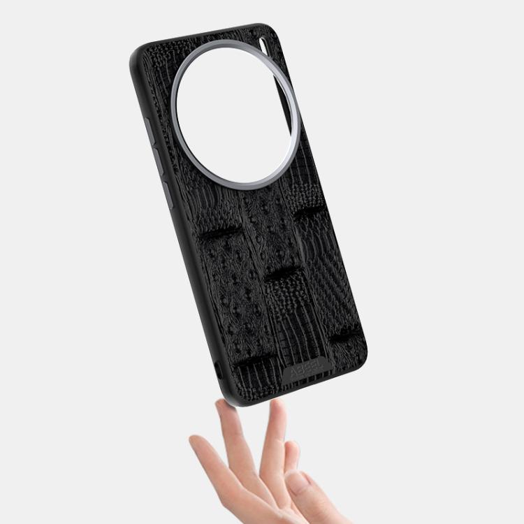 ABEEL Beast Pattern 6D Micro-Embossed MagSafe Genuine Leather Phone Case, For vivo X200 Pro OnePlus & OPPO Accessories - APEXEL INDIA - Mobile Lens - Mobile Camera Lens - Cellphone Accessories - Phone Lens - Smartphone Lens