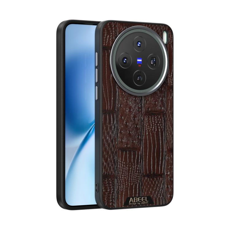 ABEEL Beast Pattern 6D Micro-Embossed MagSafe Genuine Leather Phone Case engabe5997 OnePlus & OPPO Accessories - APEXEL INDIA - Mobile Lens - Mobile Camera Lens - Cellphone Accessories - Phone Lens - Smartphone Lens