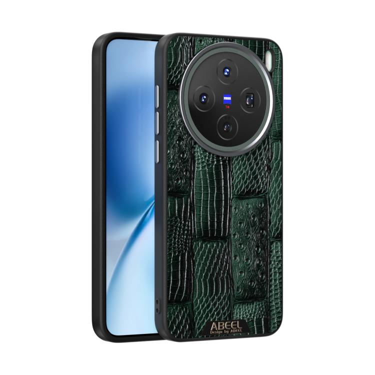 ABEEL Beast Pattern 6D Micro-Embossed MagSafe Genuine Leather Phone Case engabe5997 OnePlus & OPPO Accessories - APEXEL INDIA - Mobile Lens - Mobile Camera Lens - Cellphone Accessories - Phone Lens - Smartphone Lens