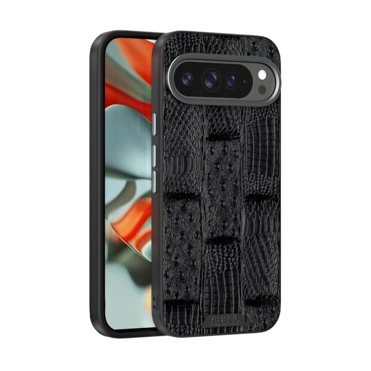 ABEEL Beast Pattern 6D Micro-Embossed MagSafe Genuine Leather Phone Case, For Google Pixel 9a, For Google Pixel 9 Pro XL, For Google Pixel 9 / 9 Pro engabe3806 Mobile Accessories - APEXEL INDIA - Mobile Lens - Mobile Camera Lens - Cellphone Accessories - Phone Lens - Smartphone Lens
