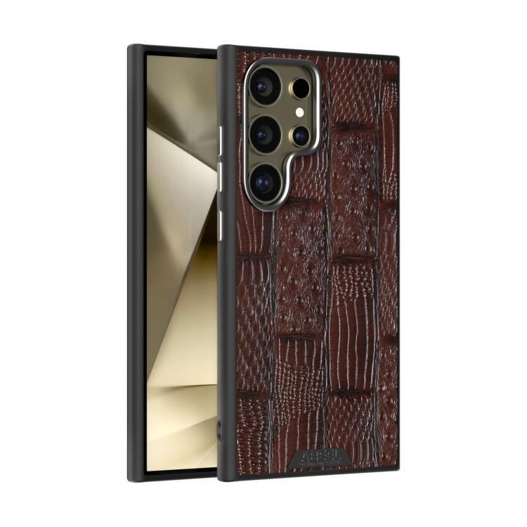 ABEEL Beast Pattern 6D Micro-Embossed MagSafe Genuine Leather Phone Case, For Samsung Galaxy S24 Ultra 5G, For Samsung Galaxy S24+ 5G, For Samsung Galaxy S24 5G Samsung Accessories - APEXEL INDIA - Mobile Lens - Mobile Camera Lens - Cellphone Accessories - Phone Lens - Smartphone Lens