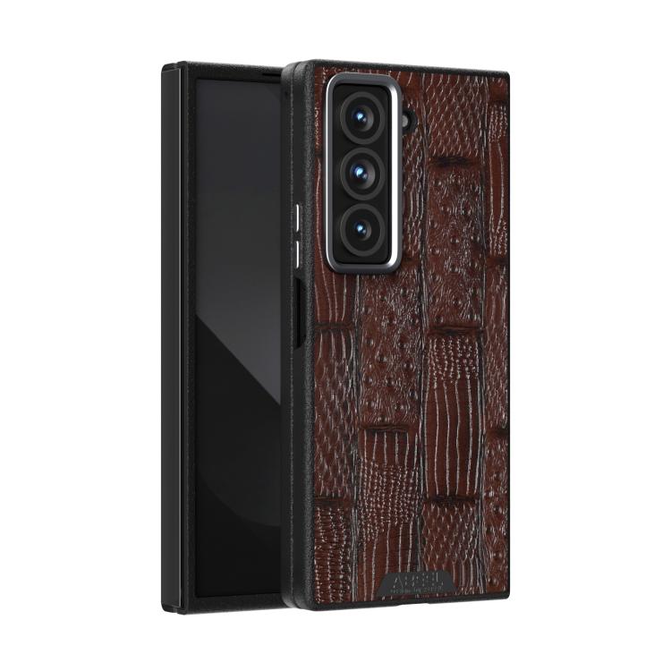 ABEEL Beast Pattern 6D Micro-Embossed MagSafe Genuine Leather Phone Case Samsung Accessories - APEXEL INDIA - Mobile Lens - Mobile Camera Lens - Cellphone Accessories - Phone Lens - Smartphone Lens