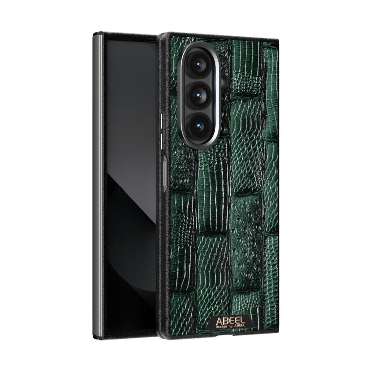 ABEEL Beast Pattern 6D Micro-Embossed MagSafe Genuine Leather Phone Case Samsung Accessories - APEXEL INDIA - Mobile Lens - Mobile Camera Lens - Cellphone Accessories - Phone Lens - Smartphone Lens