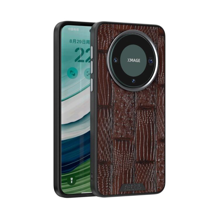 ABEEL Beast Pattern 6D Micro-Embossed MagSafe Genuine Leather Phone Case, For Huawei Mate 60 engabe6222 Mobile Accessories - APEXEL INDIA - Mobile Lens - Mobile Camera Lens - Cellphone Accessories - Phone Lens - Smartphone Lens
