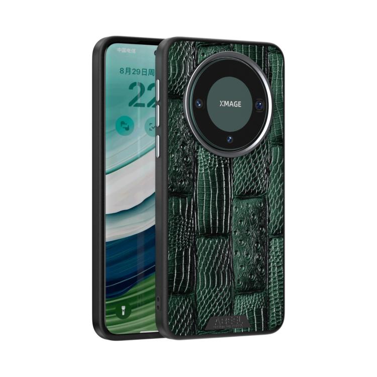 ABEEL Beast Pattern 6D Micro-Embossed MagSafe Genuine Leather Phone Case, For Huawei Mate 60 engabe6222 Mobile Accessories - APEXEL INDIA - Mobile Lens - Mobile Camera Lens - Cellphone Accessories - Phone Lens - Smartphone Lens