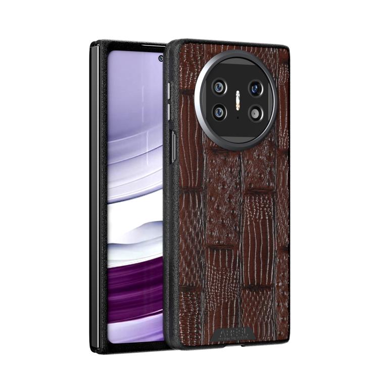 ABEEL Beast Pattern 6D Micro-Embossed MagSafe Genuine Leather Phone Case, For Huawei Mate X6, For Huawei nova Flip, For Huawei Pocket 2, For Huawei Mate X5 Mobile Accessories - APEXEL INDIA - Mobile Lens - Mobile Camera Lens - Cellphone Accessories - Phone Lens - Smartphone Lens