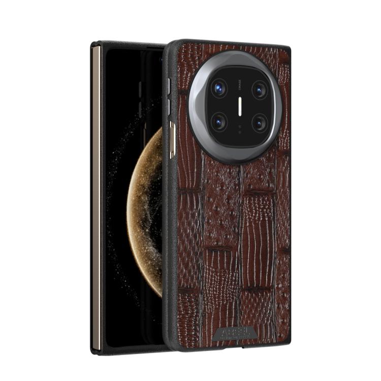 ABEEL Beast Pattern 6D Micro-Embossed MagSafe Genuine Leather Phone Case, For Huawei Mate X6, For Huawei nova Flip, For Huawei Pocket 2, For Huawei Mate X5 Mobile Accessories - APEXEL INDIA - Mobile Lens - Mobile Camera Lens - Cellphone Accessories - Phone Lens - Smartphone Lens
