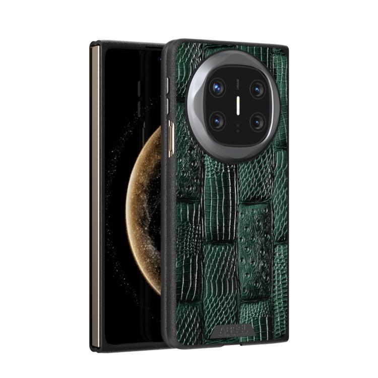 ABEEL Beast Pattern 6D Micro-Embossed MagSafe Genuine Leather Phone Case, For Huawei Mate X6, For Huawei nova Flip, For Huawei Pocket 2, For Huawei Mate X5 Mobile Accessories - APEXEL INDIA - Mobile Lens - Mobile Camera Lens - Cellphone Accessories - Phone Lens - Smartphone Lens