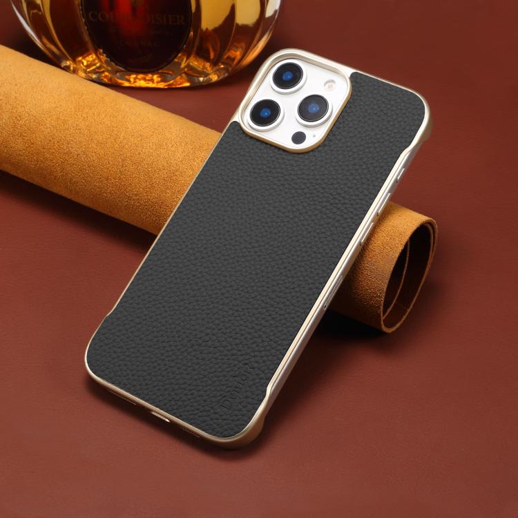 Denior A20 Genuine Leather Litchi Texture MagSafe Frameless Phone Case, For iPhone 14 / 13, For iPhone 14 Pro, For iPhone 14 Pro Max Apple Accessories engden5232 iPhone 14 - Denior - Mobile Lens - Mobile Camera Lens - Cellphone Accessories - Phone Lens - Smartphone Lens