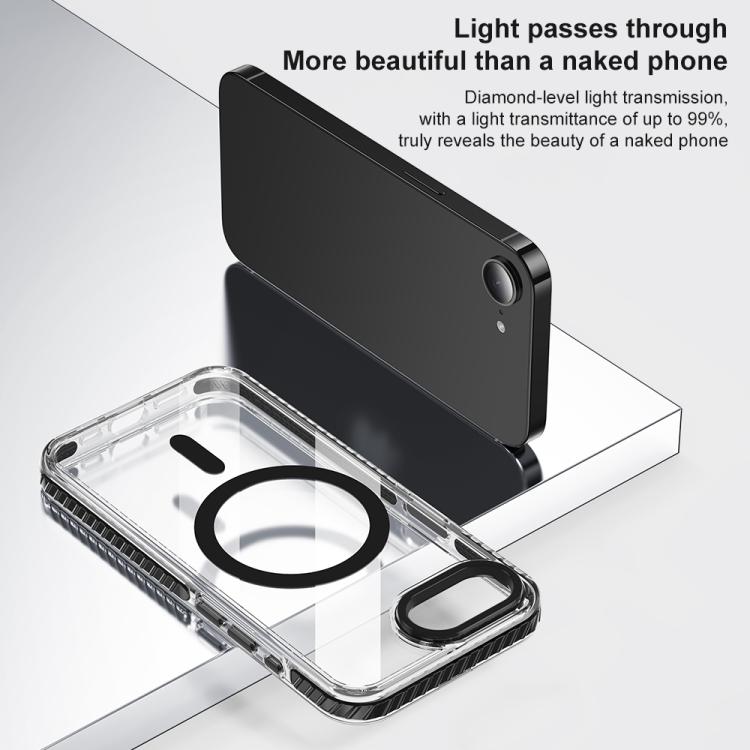 Airbag TPU + TPE+ PC Clear MagSafe Phone Case, For iPhone 16e Apple Accessories engair5204 iPhone 16e - APEXEL INDIA - Mobile Lens - Mobile Camera Lens - Cellphone Accessories - Phone Lens - Smartphone Lens