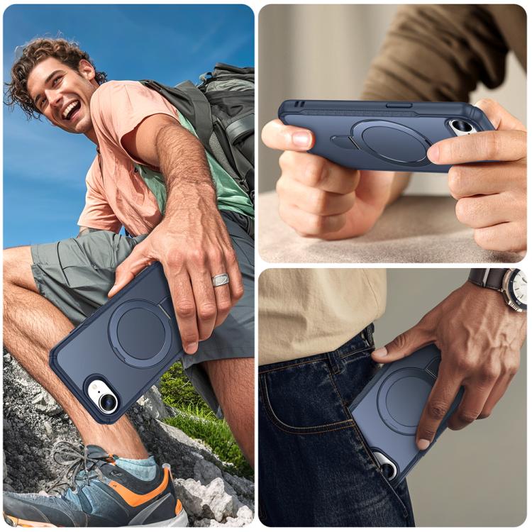 Skin Feel Magnetic Holder MagSafe Phone Case, For iPhone 16e, For iPhone 16 Pro Max, For iPhone 16 Pro, For iPhone 16 Plus Apple Accessories engski5212 iPhone 16e - APEXEL INDIA - Mobile Lens - Mobile Camera Lens - Cellphone Accessories - Phone Lens - Smartphone Lens