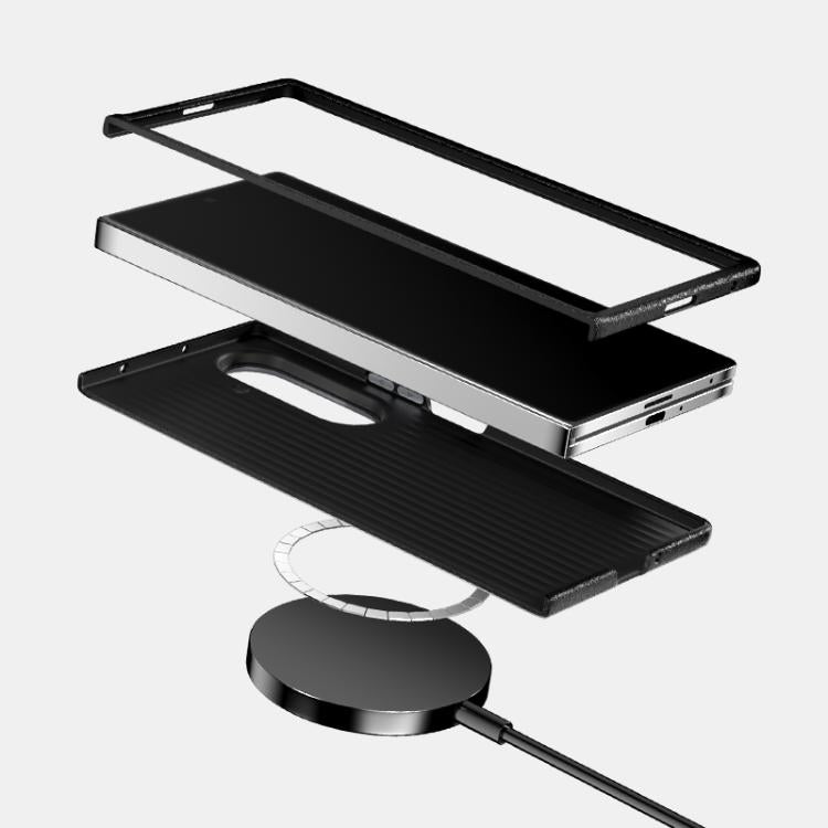 ABEEL Ruyi Pattern 6D Micro Relief MagSafe Leather Phone Case Samsung Accessories - APEXEL INDIA - Mobile Lens - Mobile Camera Lens - Cellphone Accessories - Phone Lens - Smartphone Lens