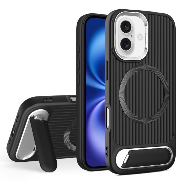 Vertical Lines Invisible Flat Holder MagSafe Phone Case, For iPhone 16 Pro Max, For iPhone 16 Pro, For iPhone 16 Plus, For iPhone 16 Apple Accessories engver5226 iPhone 16 Pro Max - APEXEL INDIA - Mobile Lens - Mobile Camera Lens - Cellphone Accessories - Phone Lens - Smartphone Lens