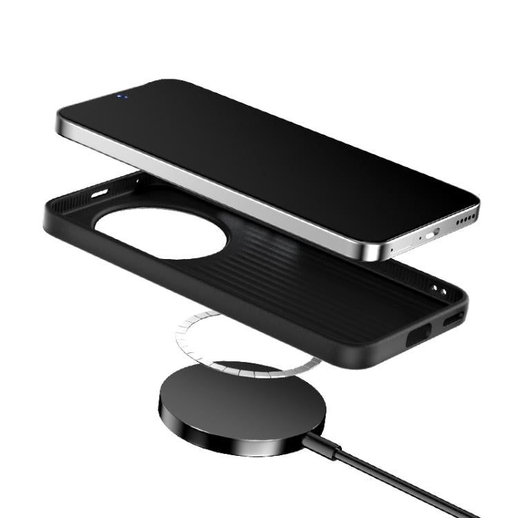 ABEEL Ruyi Pattern 6D Micro Relief MagSafe Leather Phone Case Mobile Accessories - APEXEL INDIA - Mobile Lens - Mobile Camera Lens - Cellphone Accessories - Phone Lens - Smartphone Lens