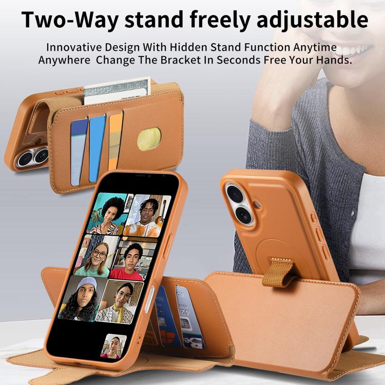 CaseNeo Finger Grip Strap MagSafe Leather Phone Case, For iPhone 16, For iPhone 15 Pro Max, For iPhone 15 Pro, For iPhone 15 Plus / 14 Plus Apple Accessories engcas5242 iPhone 16 - CaseNeo - Mobile Lens - Mobile Camera Lens - Cellphone Accessories - Phone Lens - Smartphone Lens