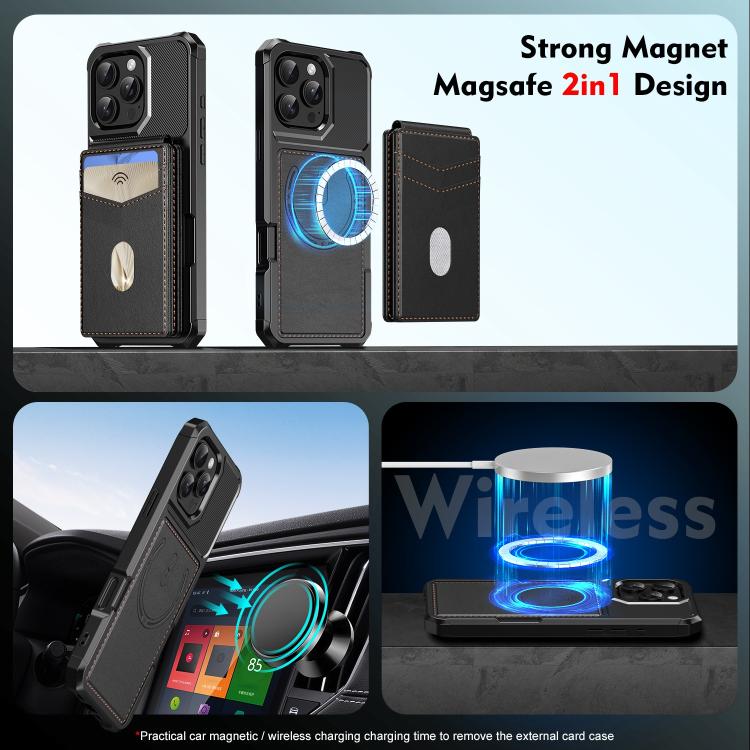 2-in-1 Magnetic Wallet MagSafe Leather Back Phone Case, For iPhone 15 Pro Max, For iPhone 15 Pro, For iPhone 15 Plus, For iPhone 15 Apple Accessories eng2-i5266 iPhone 15 Pro Max - APEXEL INDIA - Mobile Lens - Mobile Camera Lens - Cellphone Accessories - Phone Lens - Smartphone Lens