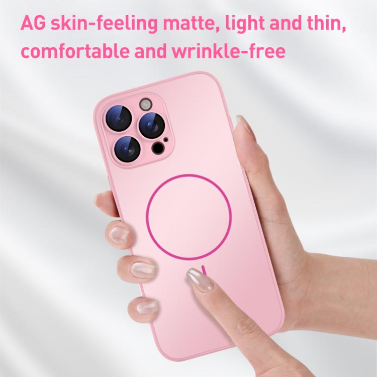 Thin Circle MagSafe Skin-feel AG Glass Phone Case, For iPhone 16, For iPhone 15 Pro Max, For iPhone 15 Pro Apple Accessories engthi5257 iPhone 16 - APEXEL INDIA - Mobile Lens - Mobile Camera Lens - Cellphone Accessories - Phone Lens - Smartphone Lens