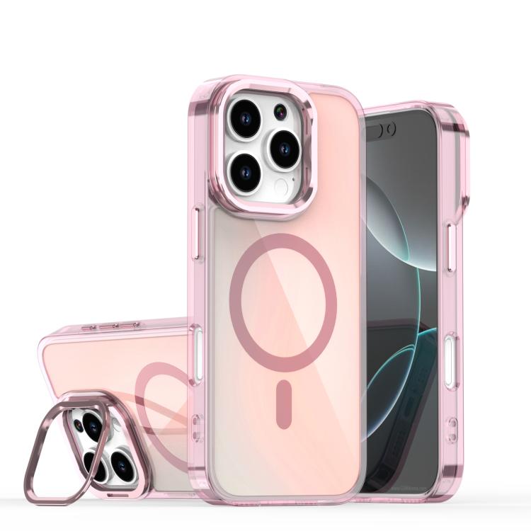 Plating Gradient Discolor MagSafe Phone Case with Holder, For iPhone 16 Pro Max, For iPhone 16 Pro, For iPhone 15 Pro Max, For iPhone 15 Pro Apple Accessories engpla5317 iPhone 16 Pro Max - APEXEL INDIA - Mobile Lens - Mobile Camera Lens - Cellphone Accessories - Phone Lens - Smartphone Lens