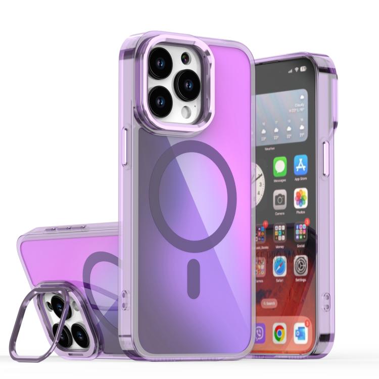 Plating Gradient Discolor MagSafe Phone Case with Holder, For iPhone 16 Pro Max, For iPhone 16 Pro, For iPhone 15 Pro Max, For iPhone 15 Pro Apple Accessories engpla5317 iPhone 16 Pro Max - APEXEL INDIA - Mobile Lens - Mobile Camera Lens - Cellphone Accessories - Phone Lens - Smartphone Lens