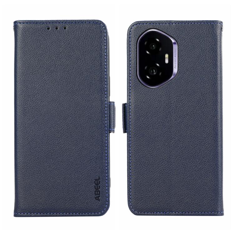 ABEEL Side-Magnetic Litchi Pattern Leather RFID Phone Case, For Honor 400 Lite, For Honor 400 Mobile Accessories - APEXEL INDIA - Mobile Lens - Mobile Camera Lens - Cellphone Accessories - Phone Lens - Smartphone Lens