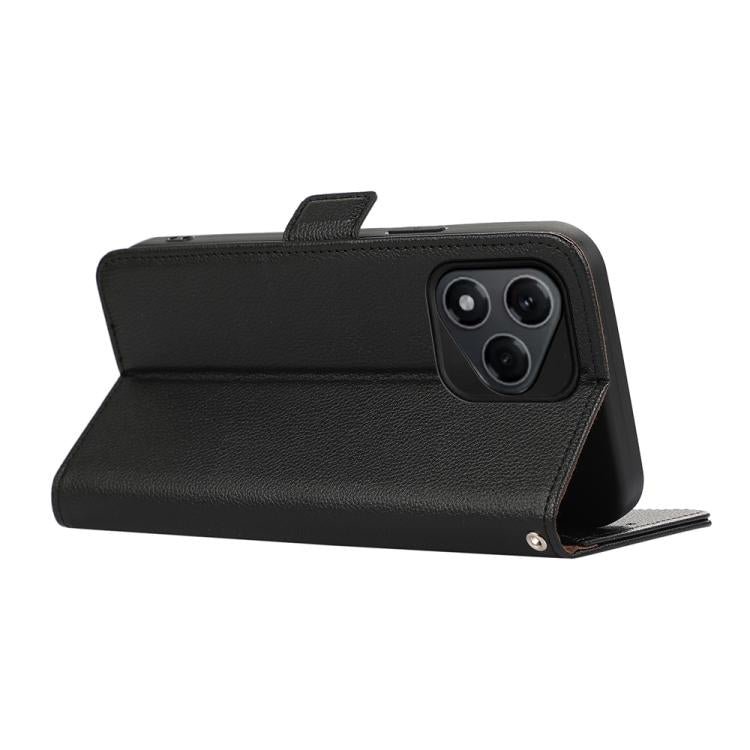 ABEEL Side-Magnetic Litchi Pattern Leather RFID Phone Case, For Honor 400 Lite, For Honor 400 Mobile Accessories - APEXEL INDIA - Mobile Lens - Mobile Camera Lens - Cellphone Accessories - Phone Lens - Smartphone Lens