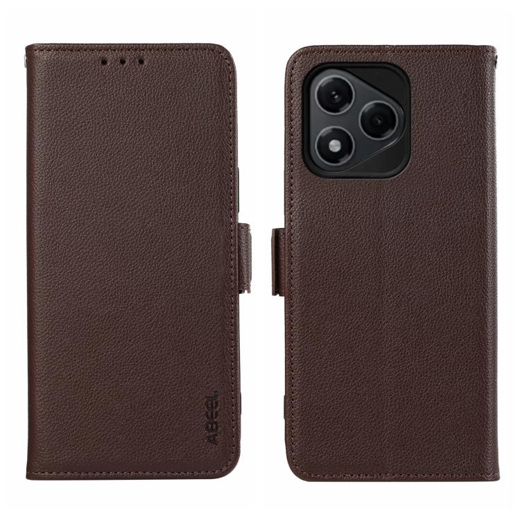 ABEEL Side-Magnetic Litchi Pattern Leather RFID Phone Case, For Honor 400 Pro Global 160.8mm, For Honor 400 Lite Global, For Honor 400 Global 156.5mm