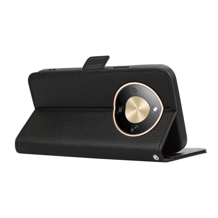 ABEEL Side-Magnetic Litchi Pattern Leather RFID Phone Case, For Honor X9d 5G / Magic8 Lite, For Honor X6c 4G, For Honor 400 Pro Global 160.8mm, For Honor 400 Lite Global, For Honor 400 Global 156.5mm Mobile Accessories - APEXEL INDIA - Mobile Lens - Mobile Camera Lens - Cellphone Accessories - Phone Lens - Smartphone Lens