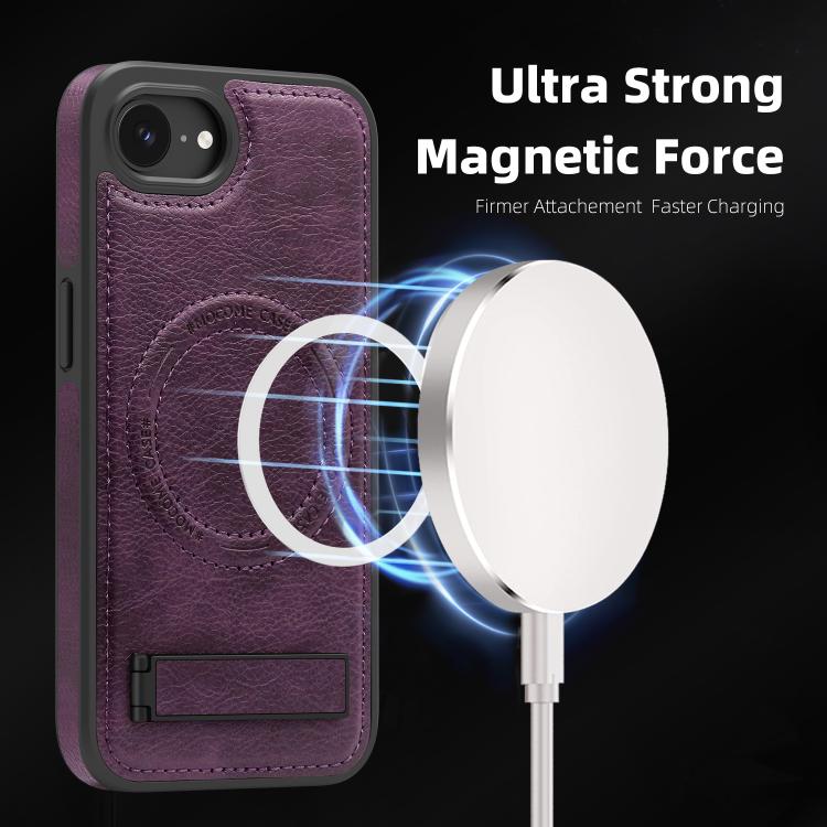 Multi-function Holder MagSafe PU Phone Case, For iPhone 16e Apple Accessories engmul5295 iPhone 16e - APEXEL INDIA - Mobile Lens - Mobile Camera Lens - Cellphone Accessories - Phone Lens - Smartphone Lens