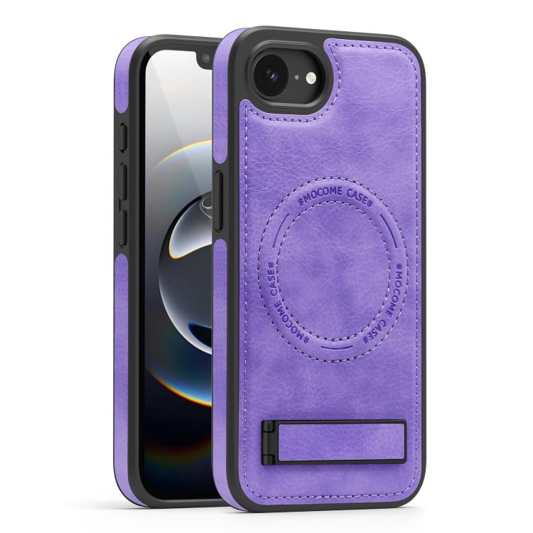 Multi-function Holder MagSafe PU Phone Case, For iPhone 16e Apple Accessories engmul5295 iPhone 16e - APEXEL INDIA - Mobile Lens - Mobile Camera Lens - Cellphone Accessories - Phone Lens - Smartphone Lens