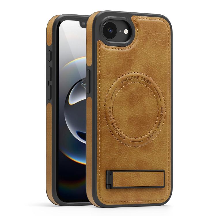 Multi-function Holder MagSafe PU Phone Case, For iPhone 16e Apple Accessories engmul5295 iPhone 16e - APEXEL INDIA - Mobile Lens - Mobile Camera Lens - Cellphone Accessories - Phone Lens - Smartphone Lens