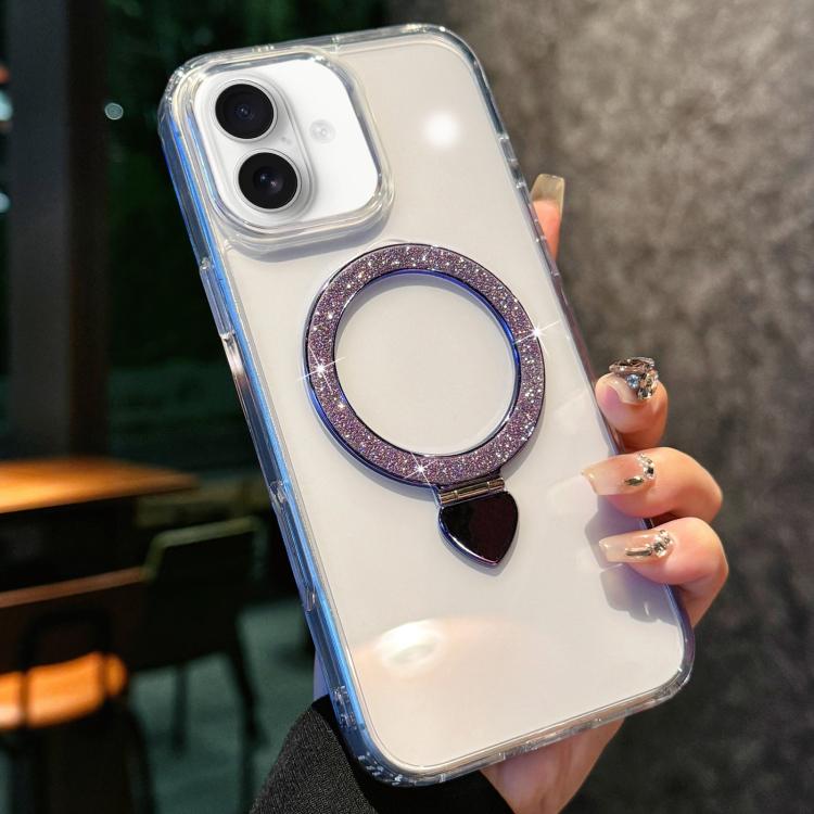 Love Glitter Powder MagSafe Holder Phone Case with Lens Film, For iPhone 16e, For iPhone 16 Pro Max, For iPhone 16 Pro, For iPhone 16, For iPhone 15 Pro Max, For iPhone 15 Pro Apple Accessories englov5318 iPhone 16e - APEXEL INDIA - Mobile Lens - Mobile Camera Lens - Cellphone Accessories - Phone Lens - Smartphone Lens