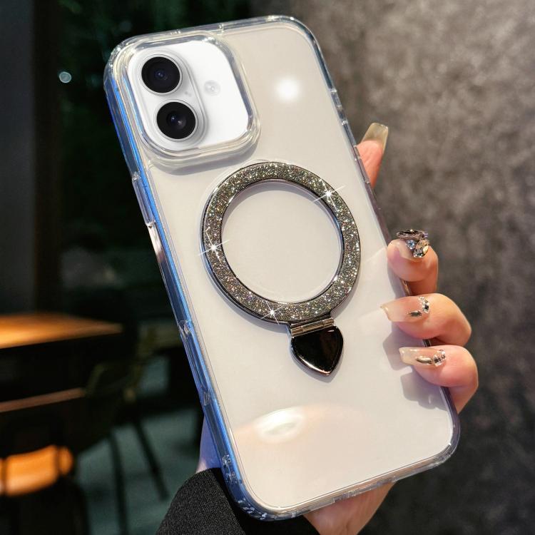 Love Glitter Powder MagSafe Holder Phone Case with Lens Film, For iPhone 16e, For iPhone 16 Pro Max, For iPhone 16 Pro, For iPhone 16, For iPhone 15 Pro Max, For iPhone 15 Pro Apple Accessories englov5318 iPhone 16e - APEXEL INDIA - Mobile Lens - Mobile Camera Lens - Cellphone Accessories - Phone Lens - Smartphone Lens