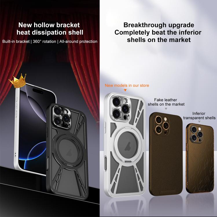 Cooling Hollow Metal Holder MagSafe Phone Case, For iPhone 12, For iPhone 12 Pro Max, For iPhone 12 Pro Apple Accessories engcoo5327 More iPhone Cases - APEXEL INDIA - Mobile Lens - Mobile Camera Lens - Cellphone Accessories - Phone Lens - Smartphone Lens