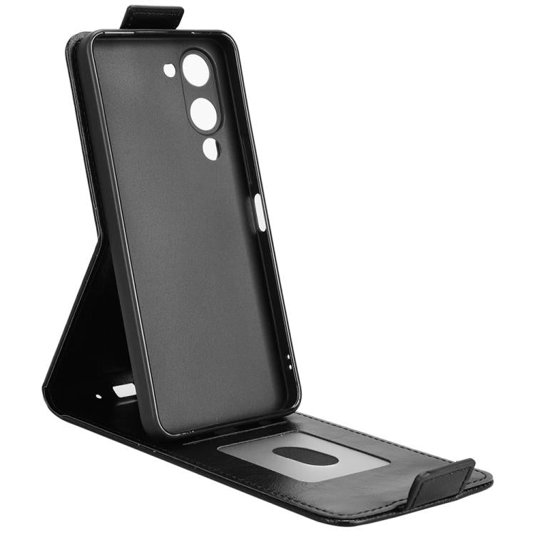 Magnetic Vertical Flip Leather Phone Case with Buckle, For vivo Y04 4G / Y29s 5G
