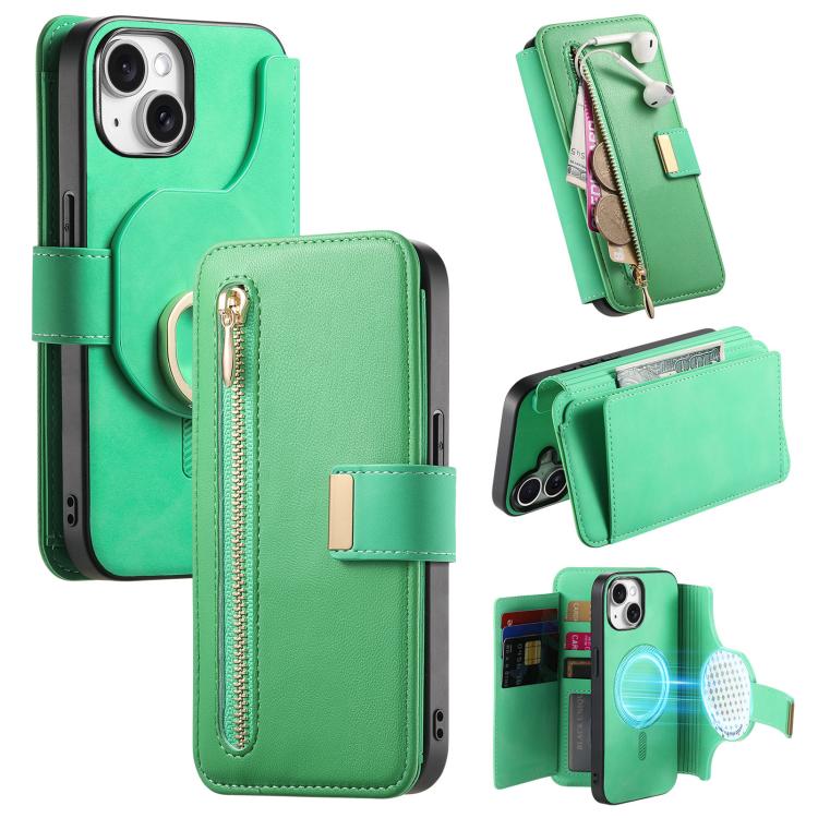 Ring Zipper Wallet RFID Blocking MagSafe Leather Phone Case, For iPhone 14, For iPhone 14 Pro, For iPhone 14 Pro Max Apple Accessories engrin5346 iPhone 14 - APEXEL INDIA - Mobile Lens - Mobile Camera Lens - Cellphone Accessories - Phone Lens - Smartphone Lens