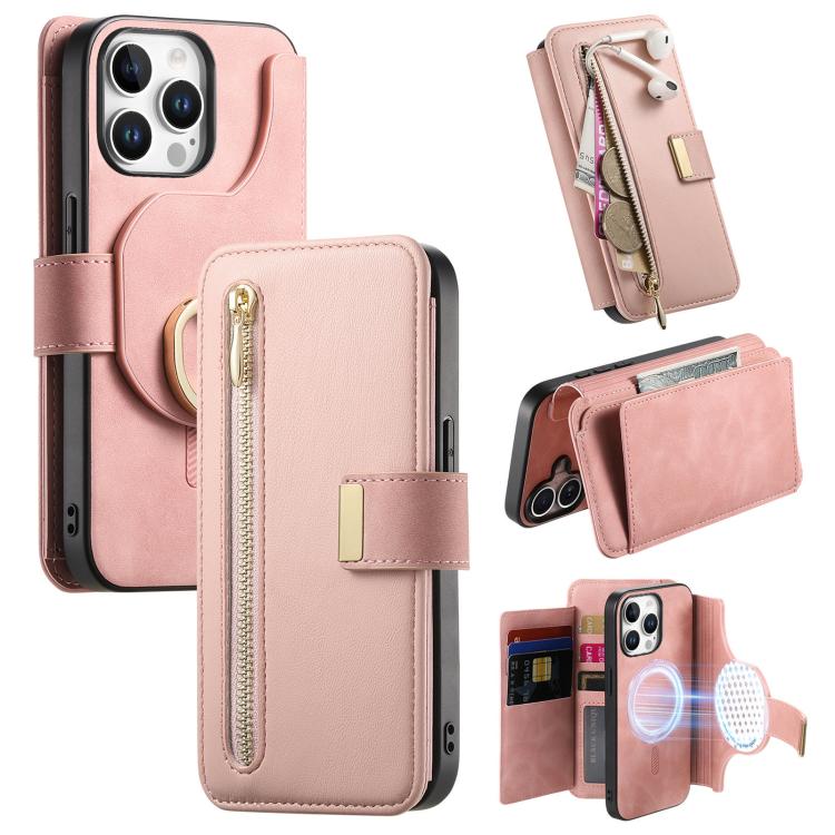Ring Zipper Wallet RFID Blocking MagSafe Leather Phone Case, For iPhone 14, For iPhone 14 Pro, For iPhone 14 Pro Max Apple Accessories engrin5346 iPhone 14 - APEXEL INDIA - Mobile Lens - Mobile Camera Lens - Cellphone Accessories - Phone Lens - Smartphone Lens
