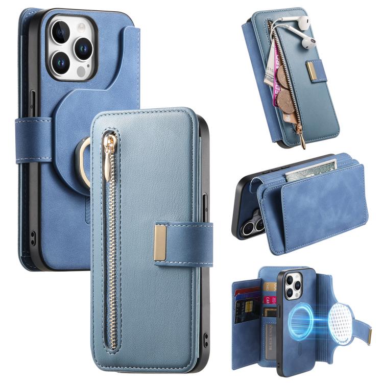 Ring Zipper Wallet RFID Blocking MagSafe Leather Phone Case, For iPhone 14, For iPhone 14 Pro, For iPhone 14 Pro Max Apple Accessories engrin5346 iPhone 14 - APEXEL INDIA - Mobile Lens - Mobile Camera Lens - Cellphone Accessories - Phone Lens - Smartphone Lens