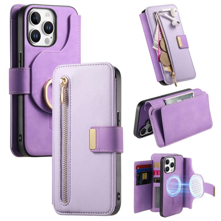 Ring Zipper Wallet RFID Blocking MagSafe Leather Phone Case, For iPhone 14, For iPhone 14 Pro, For iPhone 14 Pro Max Apple Accessories engrin5346 iPhone 14 - APEXEL INDIA - Mobile Lens - Mobile Camera Lens - Cellphone Accessories - Phone Lens - Smartphone Lens