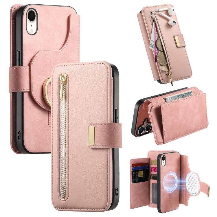 Ring Zipper Wallet RFID Blocking MagSafe Leather Phone Case, For iPhone XR, For iPhone XS Max, For iPhone 7 Plus / 8 Plus Apple Accessories engrin5350 More iPhone Cases - APEXEL INDIA - Mobile Lens - Mobile Camera Lens - Cellphone Accessories - Phone Lens - Smartphone Lens