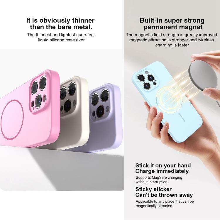 Thin Circle MagSafe Fine Hole Liquid Silicone Phone Case, For iPhone 14, For iPhone 14 Pro Apple Accessories engthi5357 iPhone 14 - APEXEL INDIA - Mobile Lens - Mobile Camera Lens - Cellphone Accessories - Phone Lens - Smartphone Lens