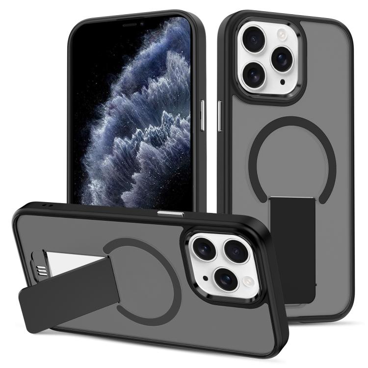 Skin Feel Invisible Kickstand MagSafe Phone Case, For iPhone 11 Pro Apple Accessories engski5372 More iPhone Cases - APEXEL INDIA - Mobile Lens - Mobile Camera Lens - Cellphone Accessories - Phone Lens - Smartphone Lens