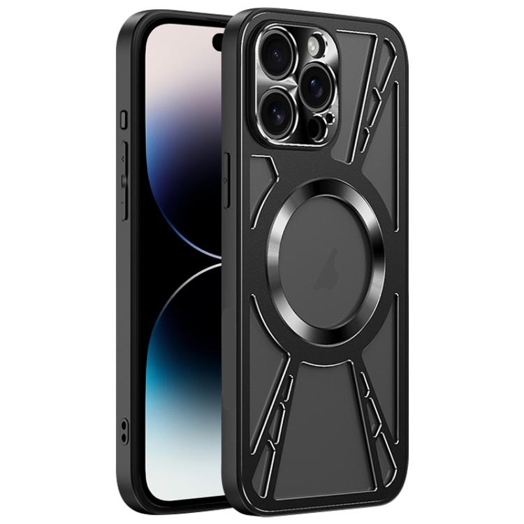 Silicone Cooling Hollow Metal MagSafe Phone Case Apple Accessories engsil5703 More iPhone Cases - APEXEL INDIA - Mobile Lens - Mobile Camera Lens - Cellphone Accessories - Phone Lens - Smartphone Lens