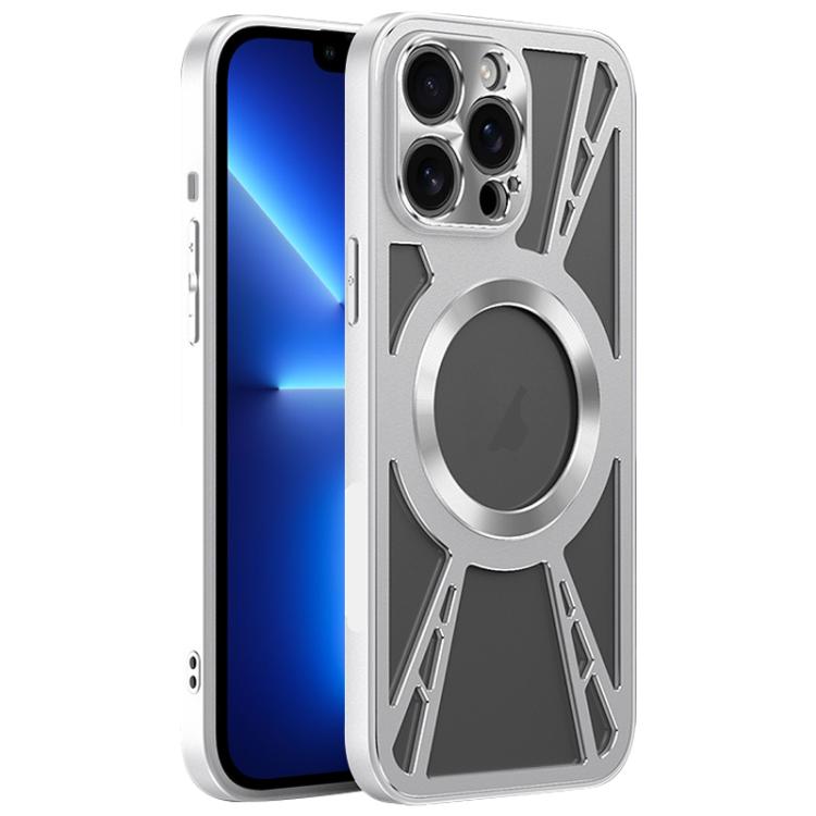 Silicone Cooling Hollow Metal MagSafe Phone Case Apple Accessories engsil5703 More iPhone Cases - APEXEL INDIA - Mobile Lens - Mobile Camera Lens - Cellphone Accessories - Phone Lens - Smartphone Lens