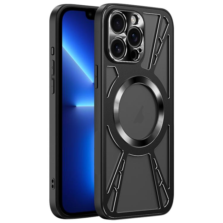 Silicone Cooling Hollow Metal MagSafe Phone Case Apple Accessories engsil5703 More iPhone Cases - APEXEL INDIA - Mobile Lens - Mobile Camera Lens - Cellphone Accessories - Phone Lens - Smartphone Lens