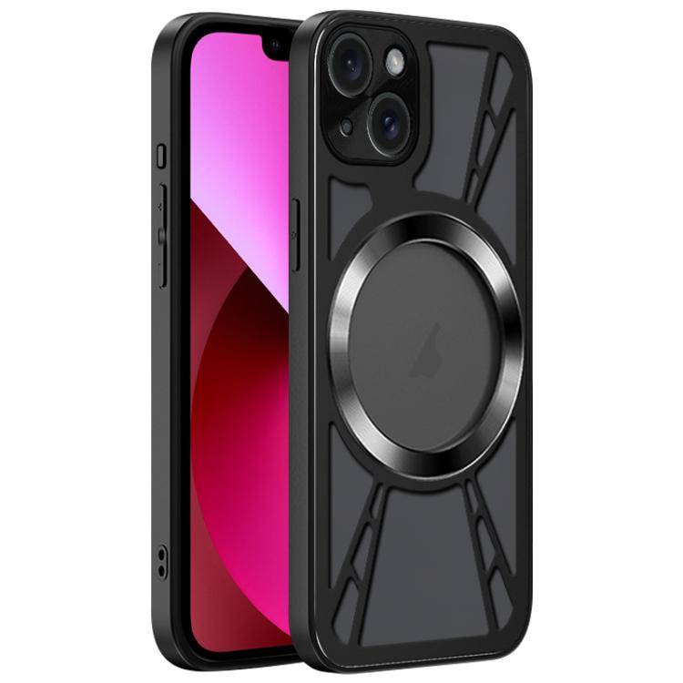 Silicone Cooling Hollow Metal MagSafe Phone Case Apple Accessories engsil5703 More iPhone Cases - APEXEL INDIA - Mobile Lens - Mobile Camera Lens - Cellphone Accessories - Phone Lens - Smartphone Lens
