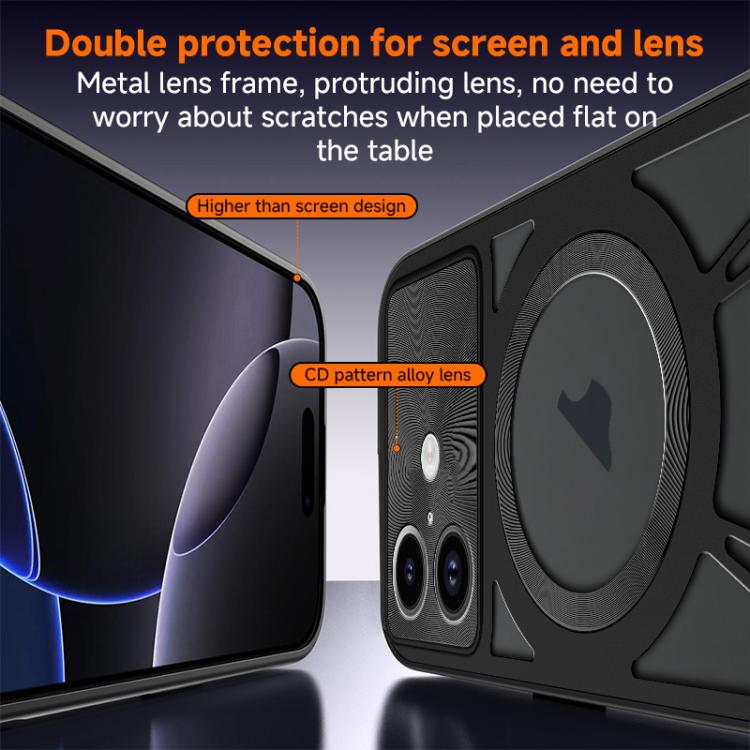 Silicone Cooling Hollow Metal MagSafe Phone Case Apple Accessories engsil5703 More iPhone Cases - APEXEL INDIA - Mobile Lens - Mobile Camera Lens - Cellphone Accessories - Phone Lens - Smartphone Lens