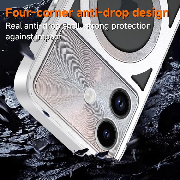 Silicone Cooling Hollow Metal MagSafe Phone Case Apple Accessories engsil5703 More iPhone Cases - APEXEL INDIA - Mobile Lens - Mobile Camera Lens - Cellphone Accessories - Phone Lens - Smartphone Lens