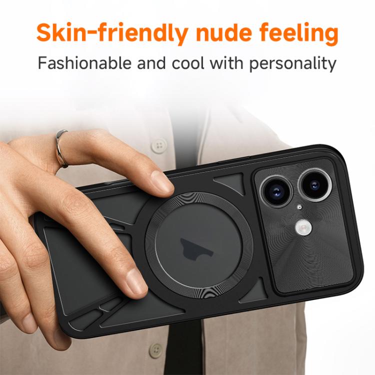 Silicone Cooling Hollow Metal MagSafe Phone Case Apple Accessories engsil5703 More iPhone Cases - APEXEL INDIA - Mobile Lens - Mobile Camera Lens - Cellphone Accessories - Phone Lens - Smartphone Lens